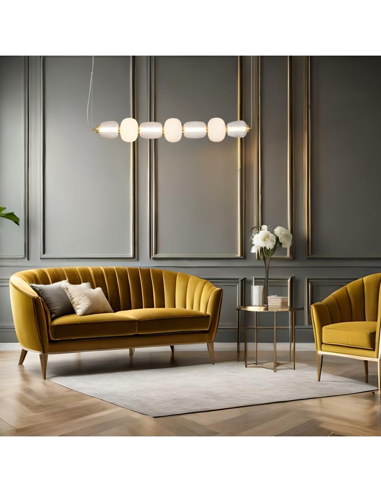 Designer pendant lamps - Milagro CARO GOLD 42W LED pendant lamp ML0365 - product kolory-swiatla.pl 4