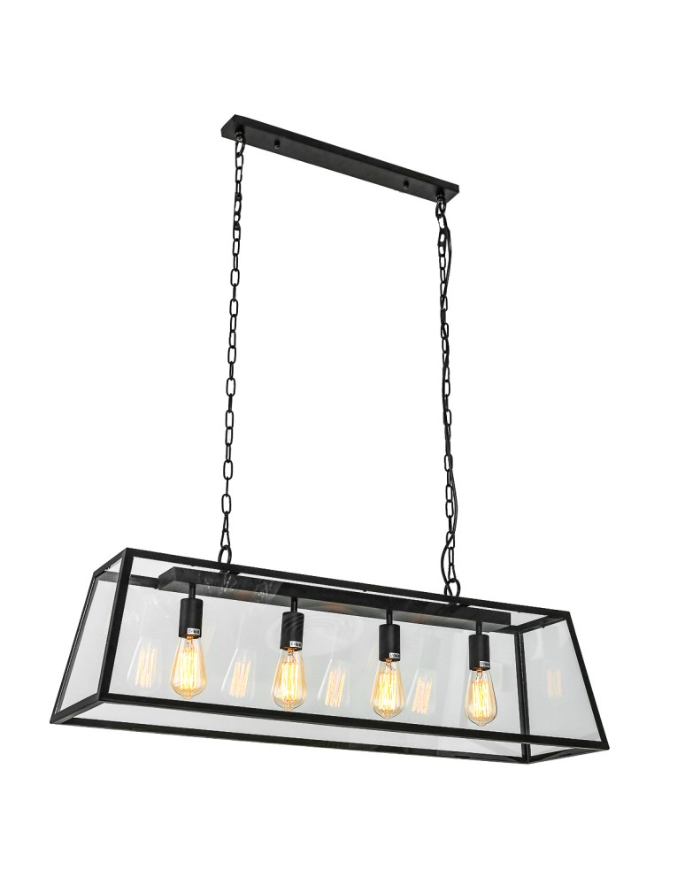 Loft pendant lamps - ITALUX Laverno Pendant 4xE27 MD-102721-4-B - product kolory-swiatla.pl 2
