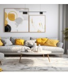 Pendant lamps over the island - Milagro Pendant lamp (strip) GENESIS BLACK 5xGU10 ML0367 - product 3