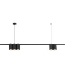 Pendant lamps over the island - Milagro Pendant lamp (strip) GENESIS BLACK 5xGU10 ML0367 - product 6