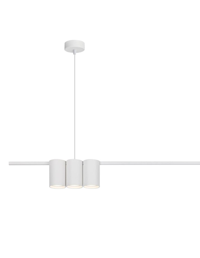 Pendant lamps over the island - Milagro Pendant lamp (strip) GENESIS WHITE 5xGU10 ML0368 - product kolory-swiatla.pl 2