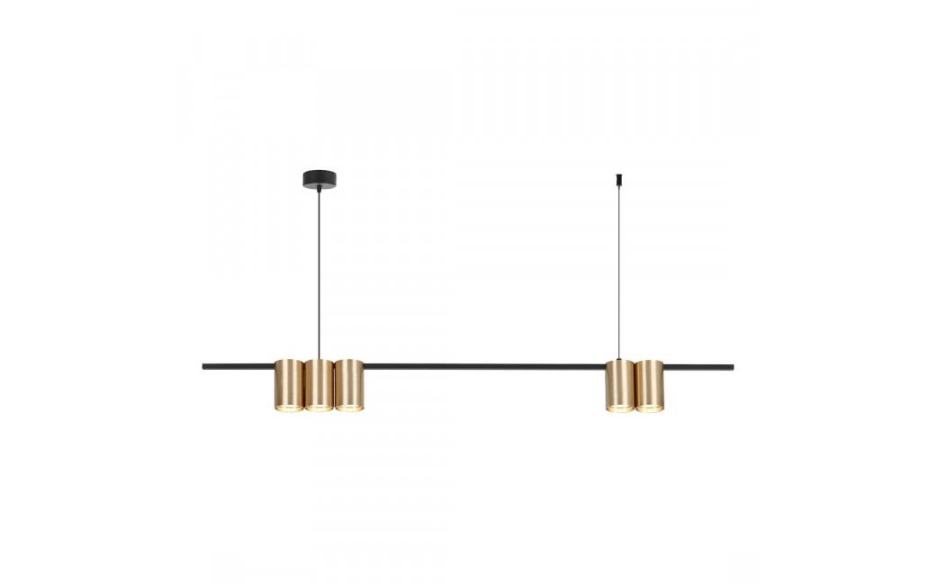 Milagro Lampa wisząca (listwa) GENESIS BLACK GOLD 5xGU10 ML0369