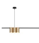 Pendant lamps over the island - Milagro Pendant lamp (strip) GENESIS BLACK GOLD 5xGU10 ML0369 - product 2