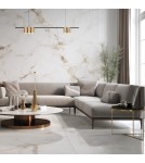 Pendant lamps over the island - Milagro Pendant lamp (strip) GENESIS BLACK GOLD 5xGU10 ML0369 - product 3