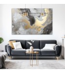 Pendant lamps over the island - Milagro Pendant lamp (strip) GENESIS BLACK GOLD 5xGU10 ML0369 - product 4