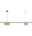 Pendant lamps over the island - Milagro Pendant lamp (strip) GENESIS BLACK GOLD 5xGU10 ML0369 - product 6