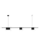 Pendant lamps over the island - Milagro Pendant lamp (strip) GENESIS BLACK 7xGU10 ML0370 - product 1