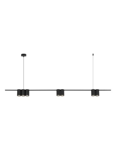 Milagro Pendant lamp (strip) GENESIS BLACK 7xGU10 ML0370