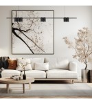 Pendant lamps over the island - Milagro Pendant lamp (strip) GENESIS BLACK 7xGU10 ML0370 - product 4