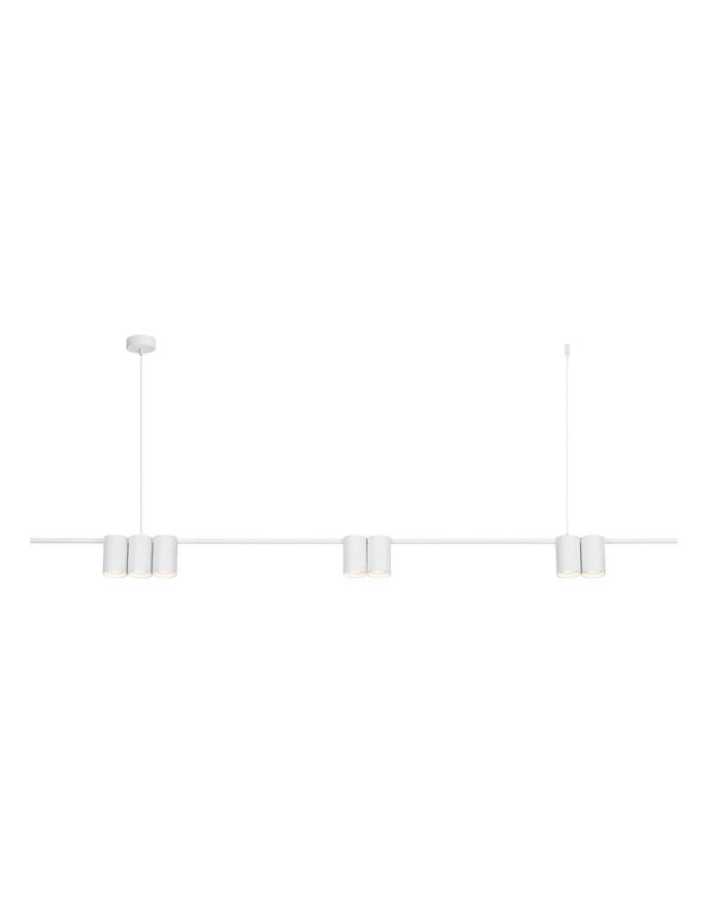 Pendant lamps over the island - Milagro Pendant lamp (strip) GENESIS WHITE 7xGU10 ML0371 - product kolory-swiatla.pl 1