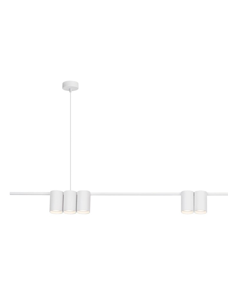 Pendant lamps over the island - Milagro Pendant lamp (strip) GENESIS WHITE 7xGU10 ML0371 - product kolory-swiatla.pl 2