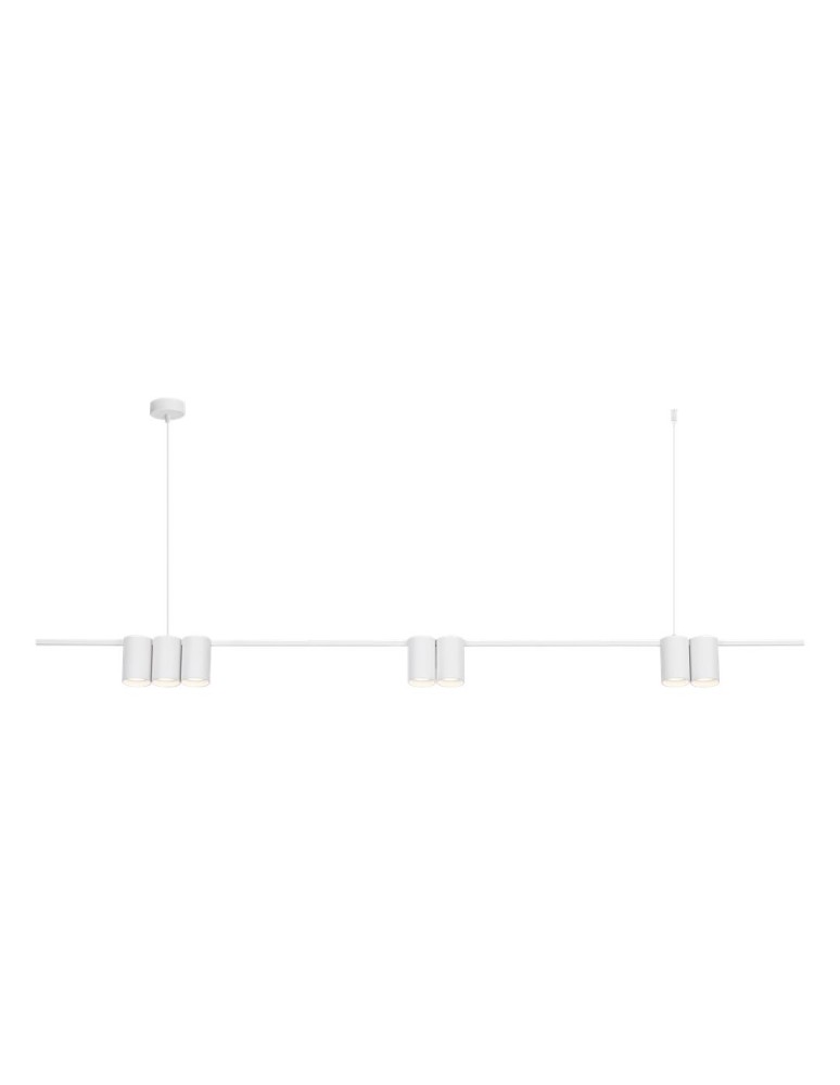 Pendant lamps over the island - Milagro Pendant lamp (strip) GENESIS WHITE 7xGU10 ML0371 - product kolory-swiatla.pl 6