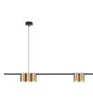 Pendant lamps over the island - Milagro Pendant lamp (strip) GENESIS BLACK GOLD 7xGU10 ML0372 - product 2