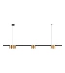 Pendant lamps over the island - Milagro Pendant lamp (strip) GENESIS BLACK GOLD 7xGU10 ML0372 - product 6