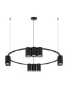 Milagro Lampa wisząca (koło) GENESIS BLACK 10xGU10 ML0373