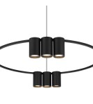 Pendant lamps circles - Milagro Pendant lamp (circle) GENESIS BLACK 10xGU10 ML0373 - product 2