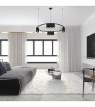 Pendant lamps circles - Milagro Pendant lamp (circle) GENESIS BLACK 10xGU10 ML0373 - product 3