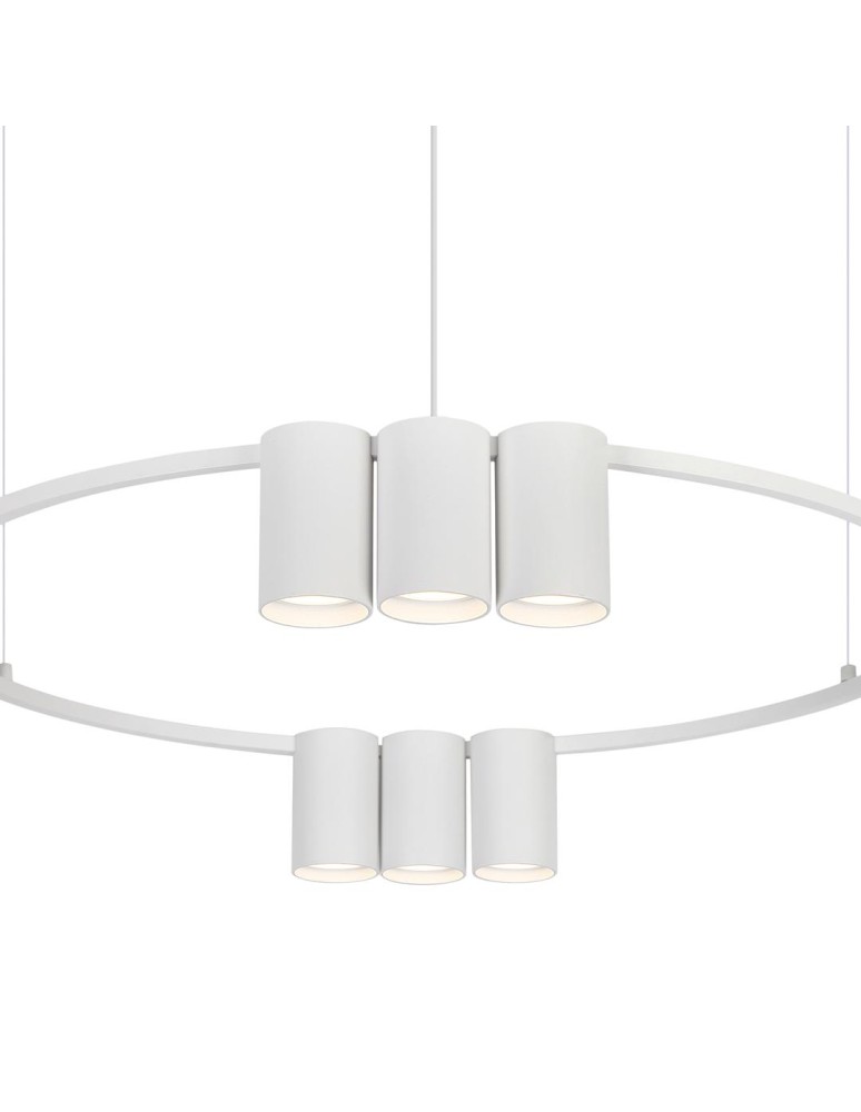 Pendant lamps circles - Milagro Pendant lamp (circle) GENESIS WHITE 10xGU10 ML0374 - product kolory-swiatla.pl 2