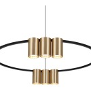 Pendant lamps circles - Milagro Pendant lamp (circle) GENESIS BLACK GOLD 10xGU10 ML0375. - product 2