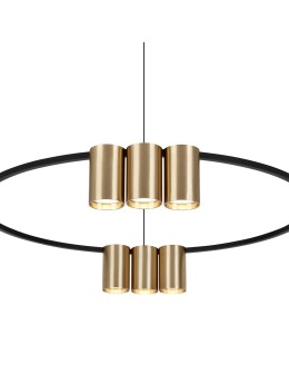 Milagro Pendant lamp (circle) GENESIS BLACK GOLD 10xGU10 ML0375. - product 2