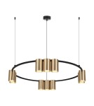 Pendant lamps circles - Milagro Pendant lamp (circle) GENESIS BLACK GOLD 10xGU10 ML0375. - product 6