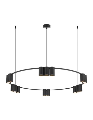 Milagro Pendant lamp (circle) GENESIS BLACK 15xGU10 ML0376