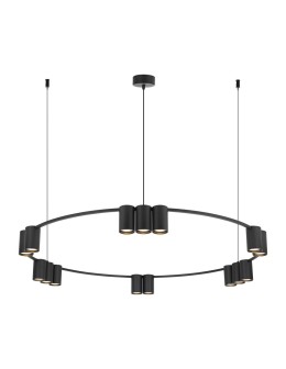Milagro Lampa wisząca (koło) GENESIS BLACK 15xGU10 ML0376
