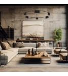 Pendant lamps circles - Milagro Pendant lamp (circle) GENESIS BLACK 15xGU10 ML0376 - product 3