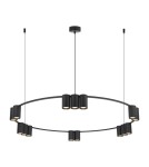 Pendant lamps circles - Milagro Pendant lamp (circle) GENESIS BLACK 15xGU10 ML0376 - product 6