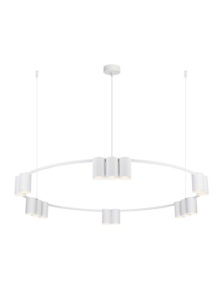 Pendant lamps circles - Milagro Pendant lamp (circle) GENESIS WHITE15xGU10 ML0377 - product kolory-swiatla.pl 1