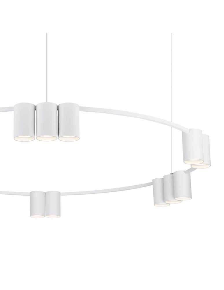 Pendant lamps circles - Milagro Pendant lamp (circle) GENESIS WHITE15xGU10 ML0377 - product kolory-swiatla.pl 2