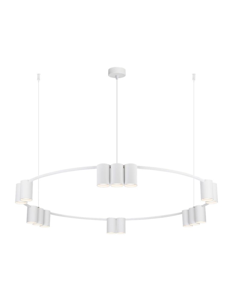 Pendant lamps circles - Milagro Pendant lamp (circle) GENESIS WHITE15xGU10 ML0377 - product kolory-swiatla.pl 6