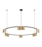 Pendant lamps circles - Milagro Pendant lamp (circle) GENESIS BLACK GOLD 15xGU10 ML0378 - product 1