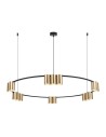 Milagro Pendant lamp (circle) GENESIS BLACK GOLD 15xGU10 ML0378