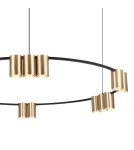 Pendant lamps circles - Milagro Pendant lamp (circle) GENESIS BLACK GOLD 15xGU10 ML0378 - product 2
