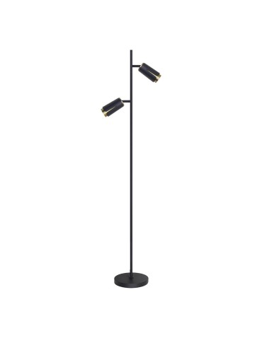 Milagro FLOWER BLACK GOLD FLOOR Lamp 2xGU10 ML0269.