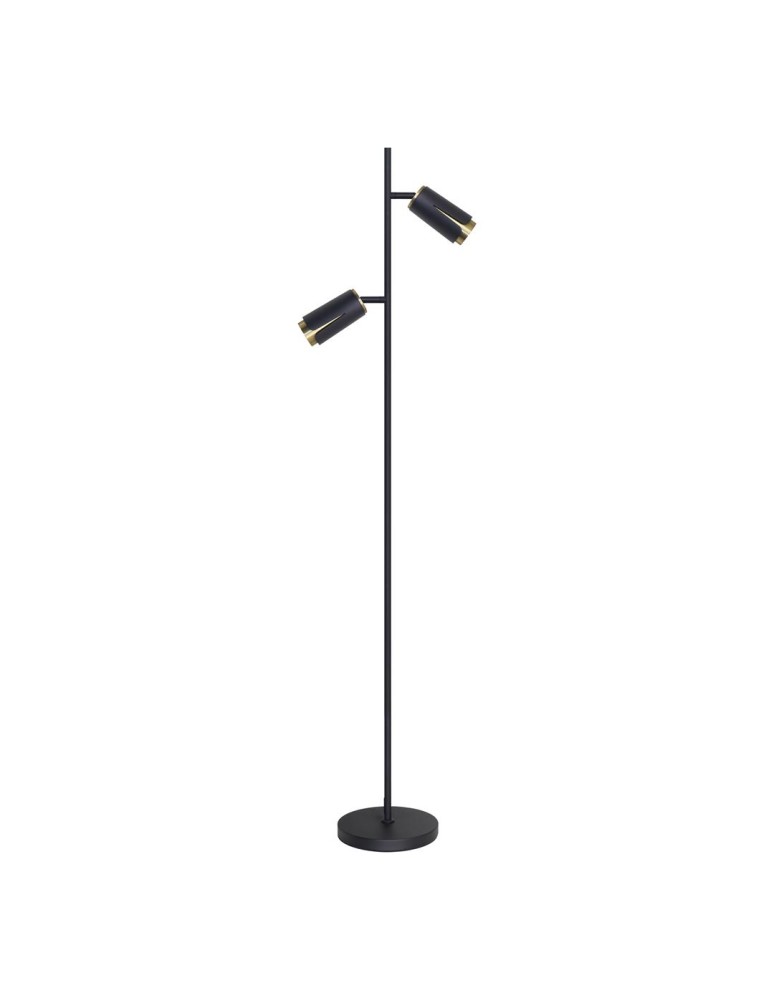 Adjustable floor lamps - Milagro FLOWER BLACK GOLD FLOOR Lamp 2xGU10 ML0269. - product kolory-swiatla.pl 1