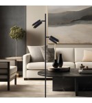 Adjustable floor lamps - Milagro FLOWER BLACK GOLD FLOOR Lamp 2xGU10 ML0269. - product 3