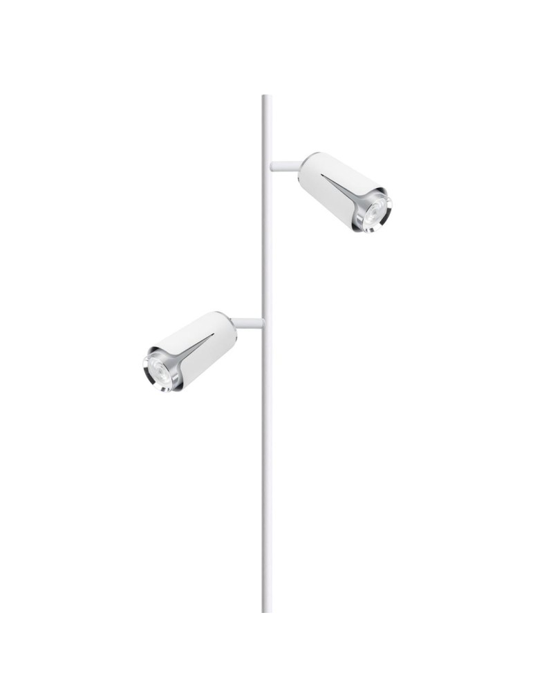 Adjustable floor lamps - Milagro FLOWER WHITE CHROME Floor lamp 2xGU10 ML0277 - product kolory-swiatla.pl 2