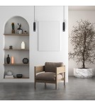 Single pendant lamps - Milagro VERTICAL BLACK Pendant Lamp 1xGU10 ML0298. - product 3