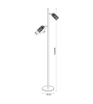 Adjustable floor lamps - Milagro VERTICAL BLACK Floor lamp 1xGU10 ML0300 - product 5