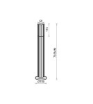 Standing garden lamps - Milagro VERTICAL BLACK Garden lamp 1xGU10 IP44 ML0301 - product 5
