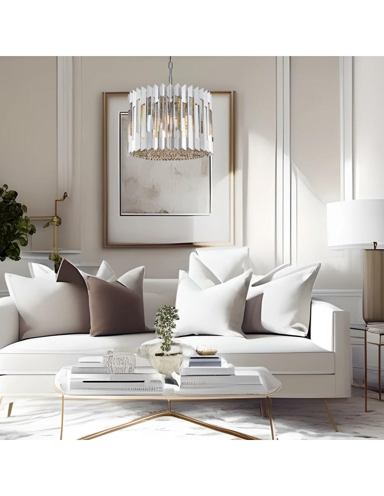 Glamour chandeliers - Milagro Chandelier RITZ CHROME 7xE14 ML0394 - product kolory-swiatla.pl 4