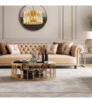 Glamour chandeliers - Milagro Chandelier RITZ GOLD 12xE14 ML0395 - product 4