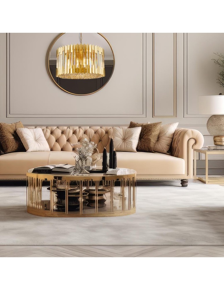 Glamour chandeliers - Milagro Chandelier RITZ GOLD 12xE14 ML0395 - product kolory-swiatla.pl 4