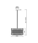 Glamour chandeliers - Milagro Chandelier RITZ GOLD 12xE14 ML0395 - product 5