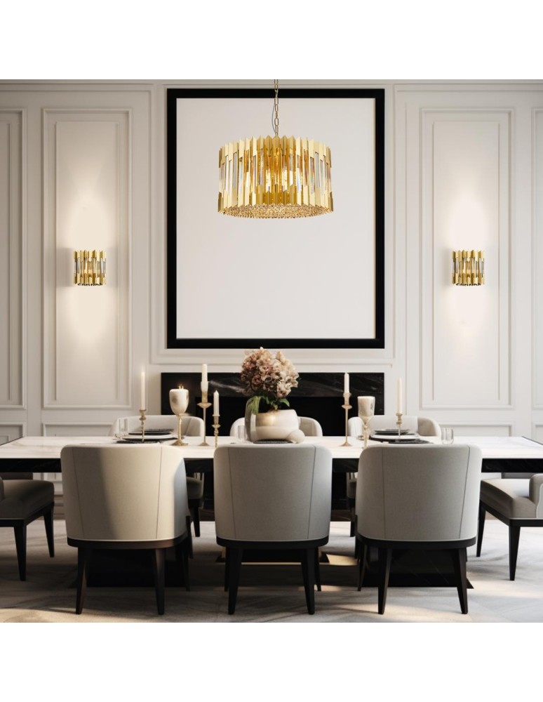 Glamour wall lamps - Milagro Wall lamp RITZ GOLD 2xE14 ML0397 - product kolory-swiatla.pl 3