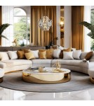 Glamour chandeliers - Milagro CROWN GOLD 4xE14 chandelier ML0399 - product 4