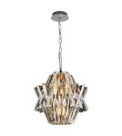 Glamour chandeliers - Milagro CROWN CHROME 4xE14 chandelier ML0400 - product 1