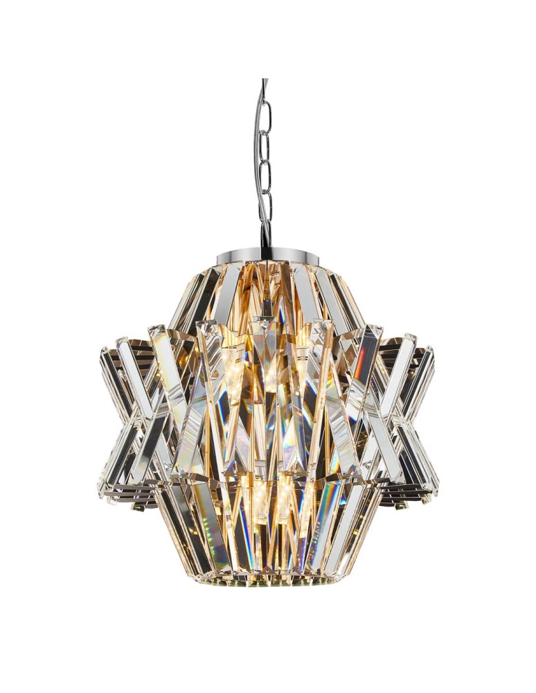 Glamour chandeliers - Milagro CROWN CHROME 4xE14 chandelier ML0400 - product kolory-swiatla.pl 2